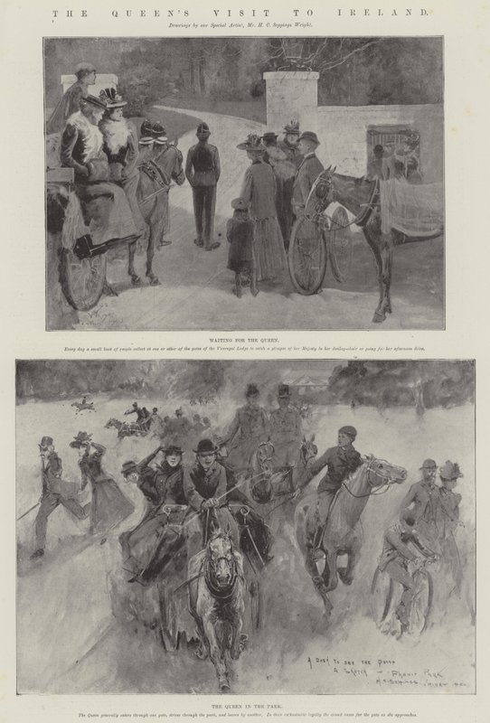 Het Bezoek van de Koningin aan Ierland door Henry Charles Seppings Wright