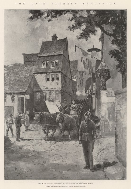 De overleden keizerin Frederick door Henry Charles Seppings Wright