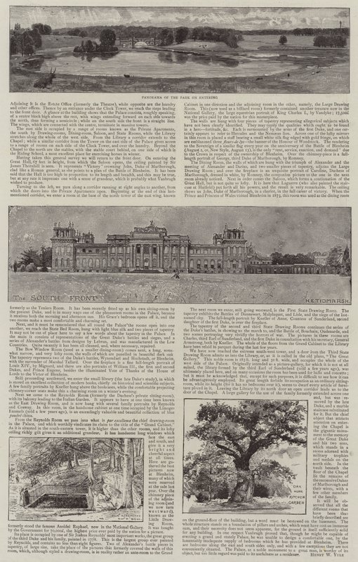 Blenheim Palace geïllustreerd door Henry Edward Tidmarsh