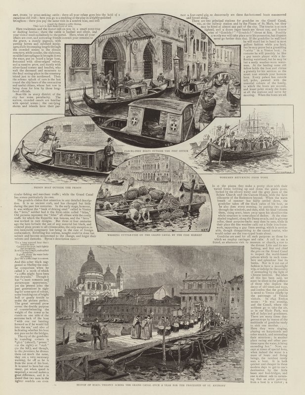 Boten van Venetië door Henry Edward Tidmarsh