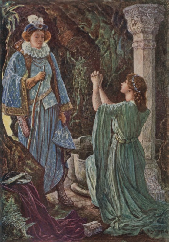 De Ongelukkige Gravin viel op haar knieën door Henry Justice Ford