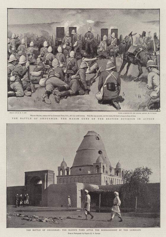 De slag bij Omdurman door Henry Marriott Paget
