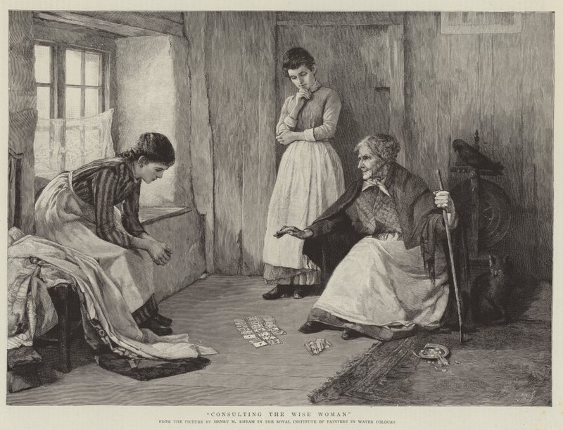 Overleg met de Wijze Vrouw door Henry Meynell Rheam