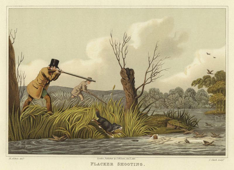 Flacker Shooting door Henry Thomas Alken