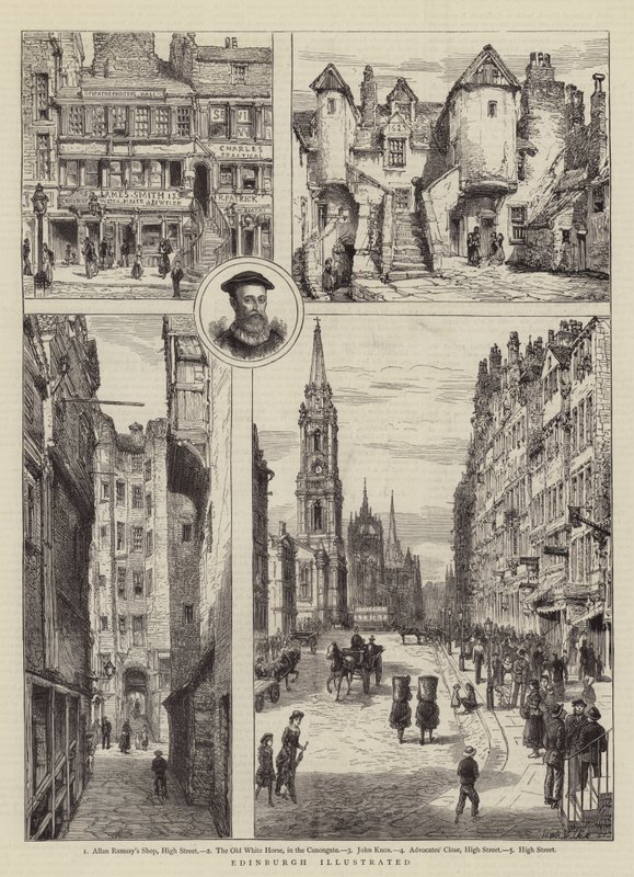 Edinburgh Geïllustreerd door Henry William Brewer