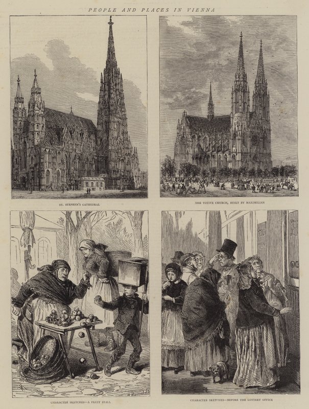 Mensen en Plaatsen in Wenen door Henry William Brewer