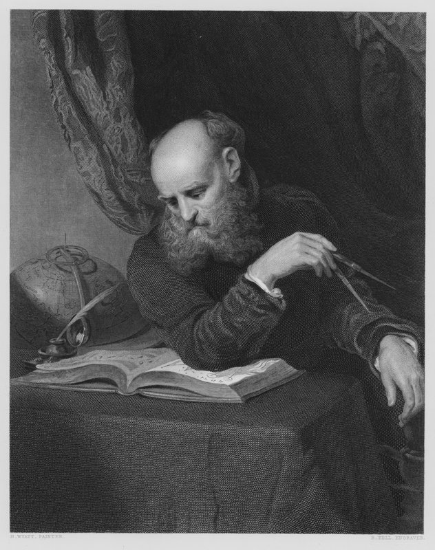 De Astronoom, uit het schilderij in de Vernon Gallery door Henry after Wyatt