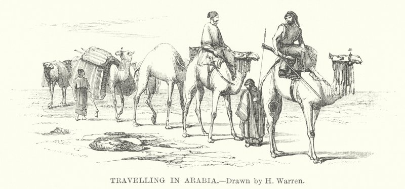 Reizen in Arabië door Henry (after) Warren