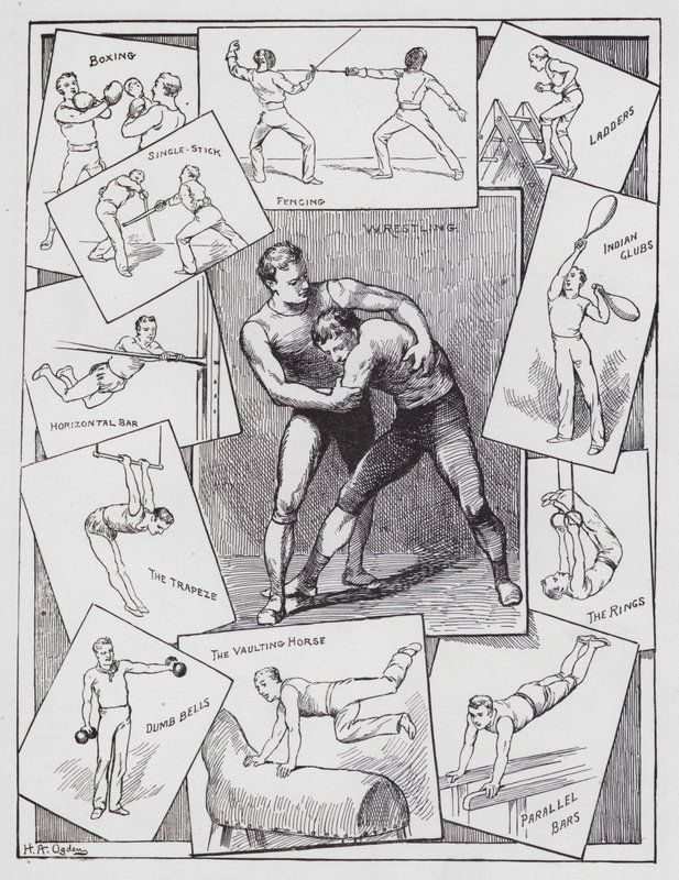Oefeningen binnenshuis door Henry Alexander (after) Ogden