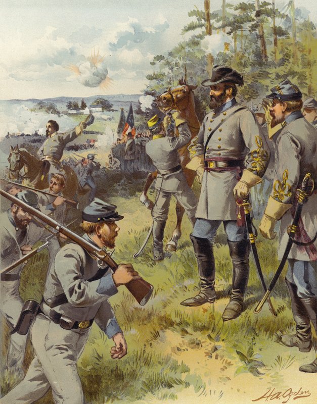 Stonewall Jackson, Bull Run door Henry Alexander (after) Ogden