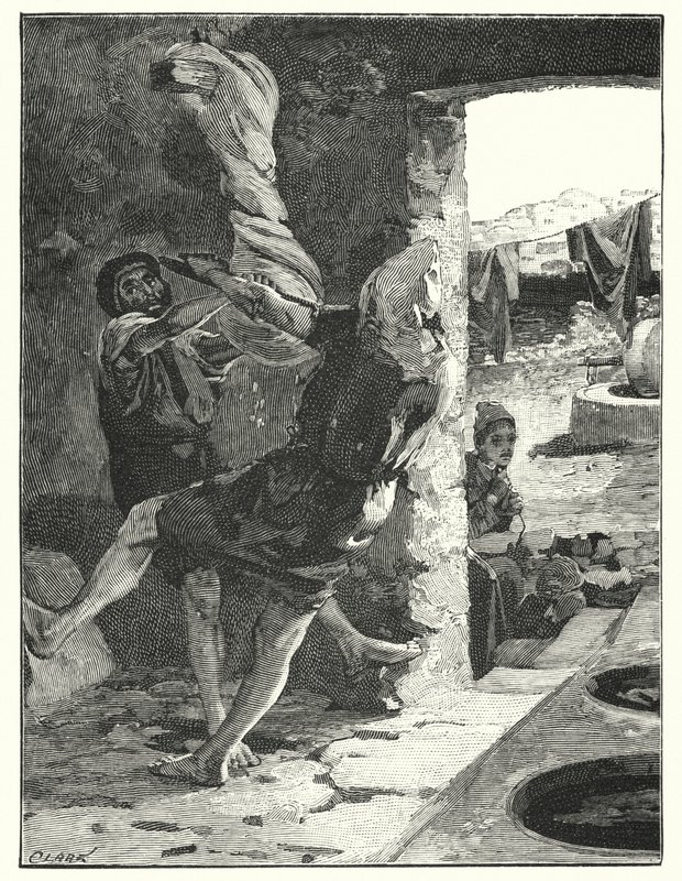 Een huid uitwringen in Joppa door Henry Andrew Harper