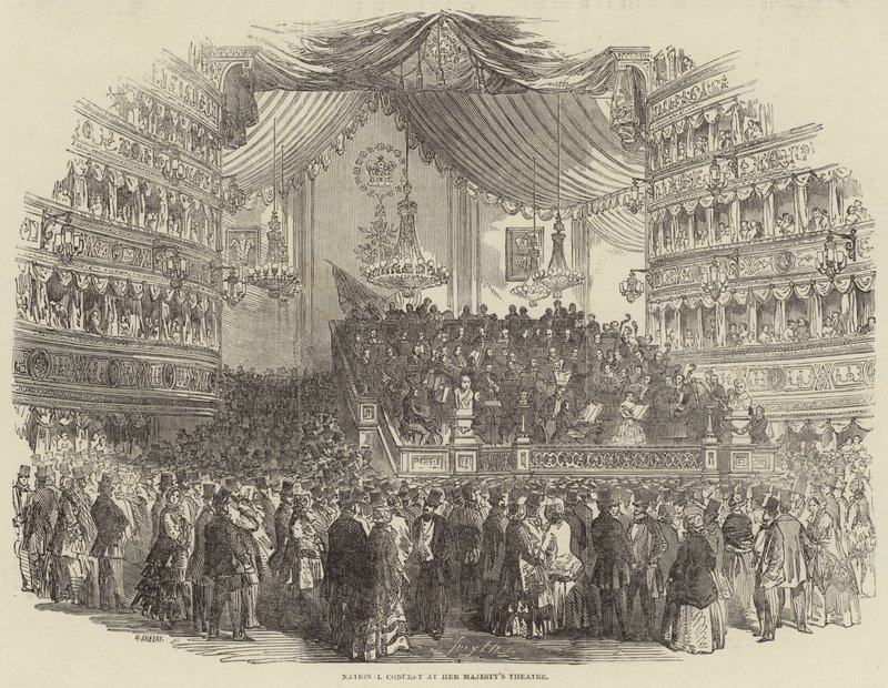 Nationaal concert in Hare Majesteits Theater door Henry Anelay