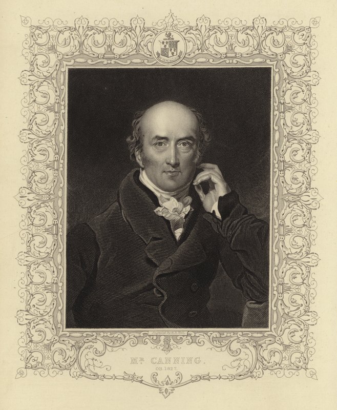 Mr Canning, 1827 door Henry Bryan I Hall