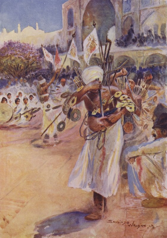 Het Mohurrum Festival, Perzië door Henry Charles Seppings Wright