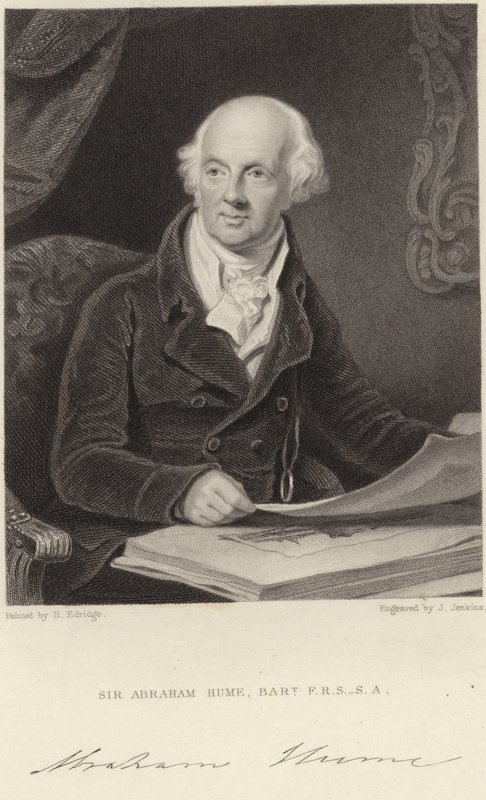 Sir Abraham Hume door Henry Edridge