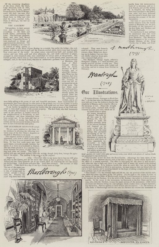 Blenheim Paleis Geïllustreerd door Henry Edward Tidmarsh