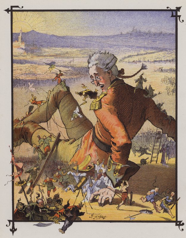 Gulliver in Lilliput door Henri Jules Jean Geoffroy