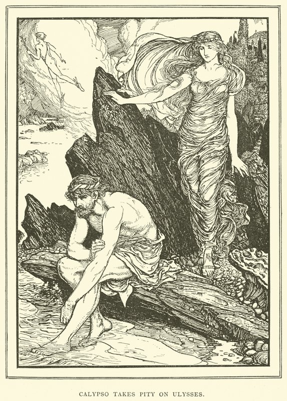 Calypso heeft Medelijden met Ulysses door Henry Justice Ford