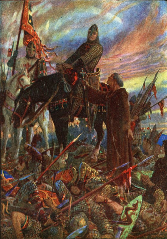 Koning Willem I bij Hastings door Henry Justice Ford