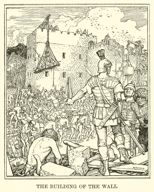 De Bouw van de Muur door Henry Justice Ford