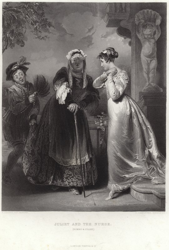 Juliet en de verpleegster door Henry Perronet Briggs