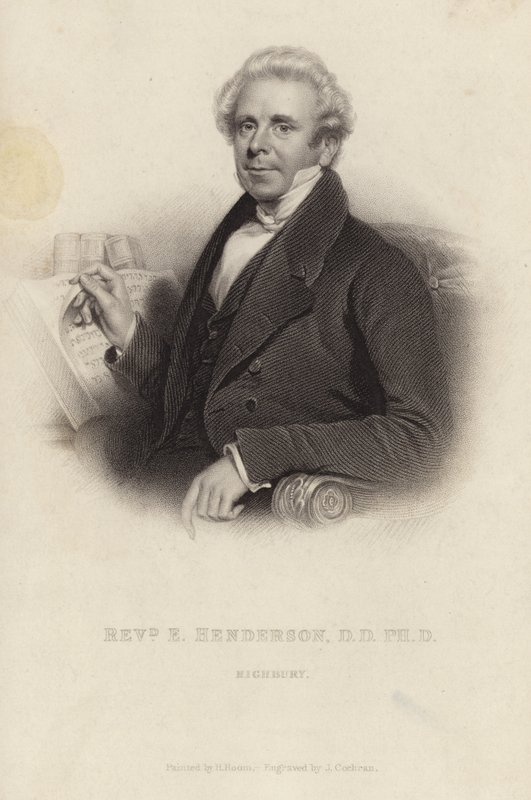 Dominee Ebenezer Henderson door Henry Room