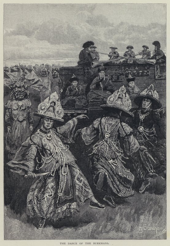 De dans van de Burkhans door Henry Sandham