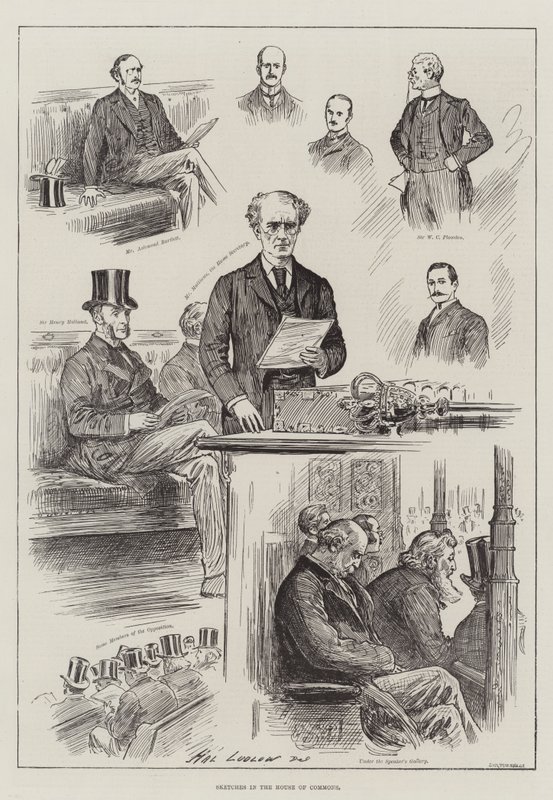 Schetsen in het Lagerhuis door Henry Stephen Ludlow