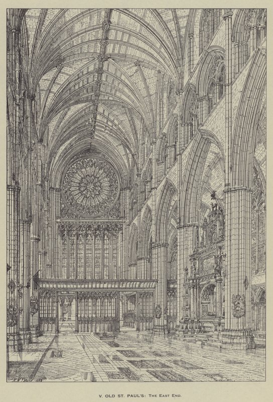 Oude St Pauls, Het Oostelijke Eind door Henry William Brewer