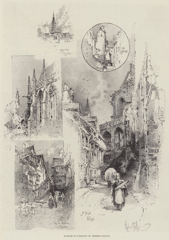 Zwerftochten in Normandië door Herbert Railton