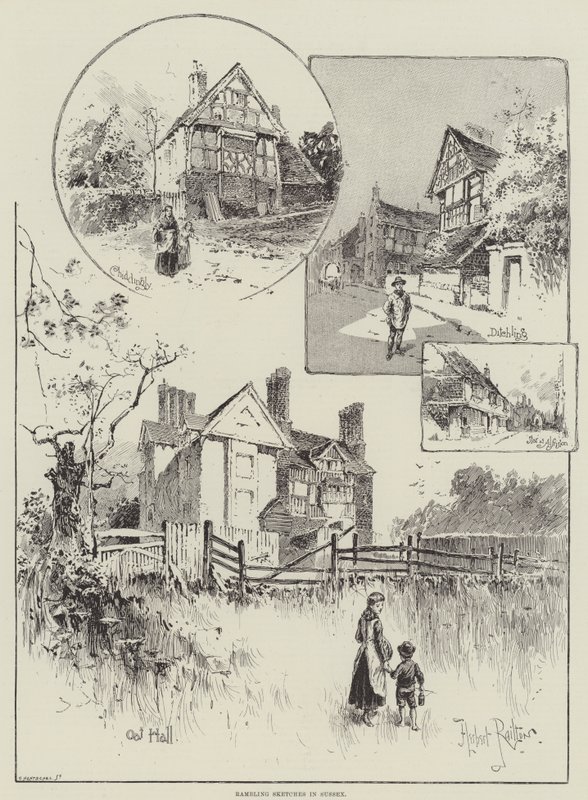 Schetsen in Sussex door Herbert Railton
