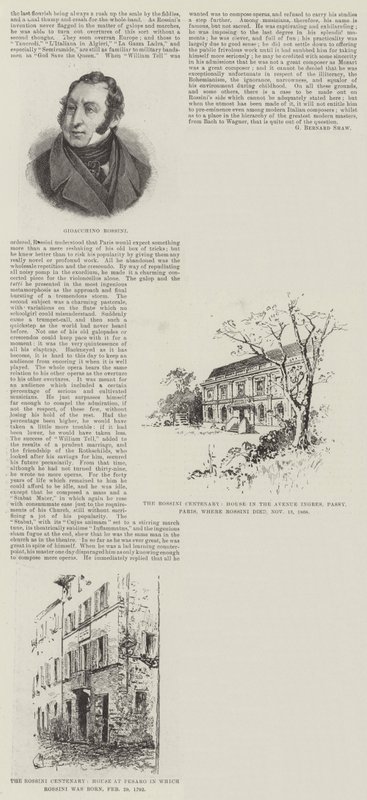 De Rossini Eeuwfeest door Herbert Railton