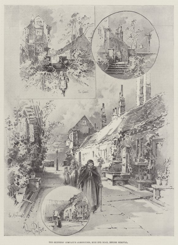 De almshouses van de Skinners