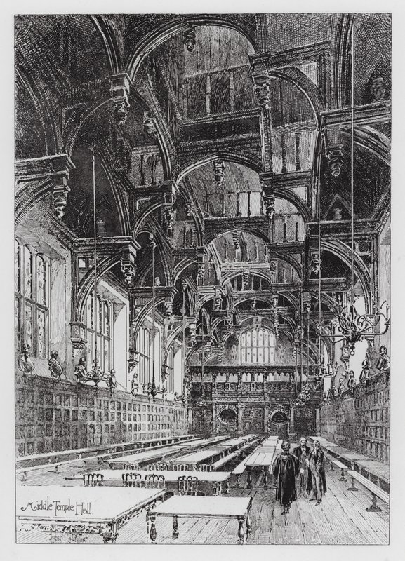 Middle Temple Hall door Herbert (after) Railton
