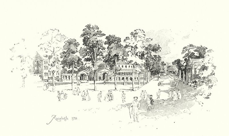 Ranelagh Gardens, Londen door Herbert (after) Railton