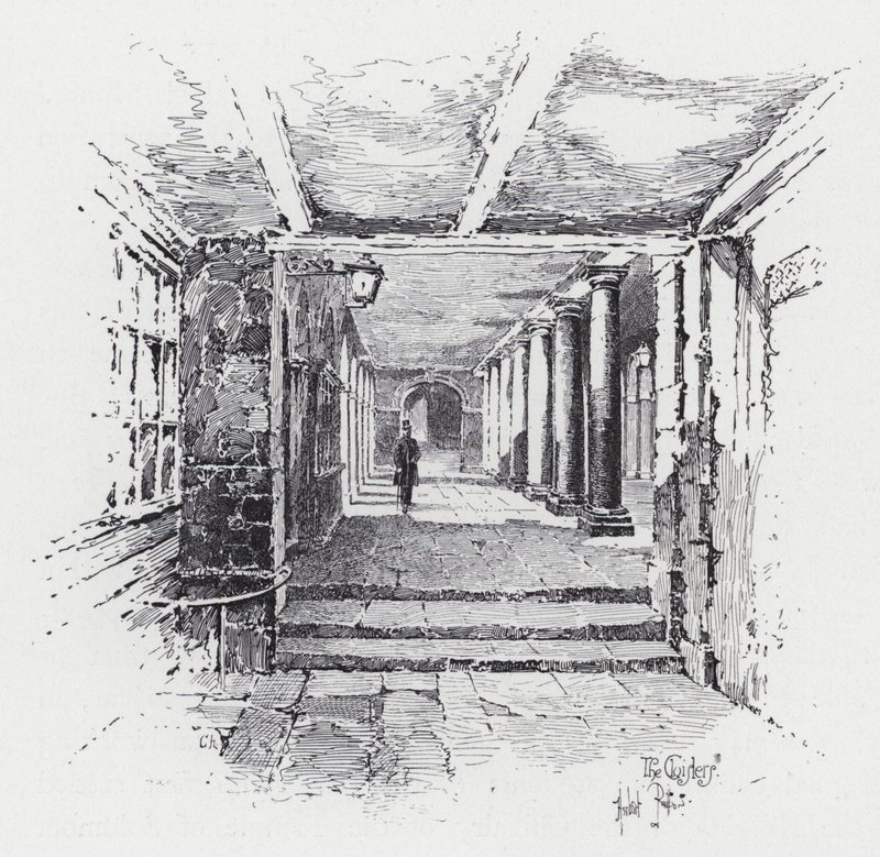 De Kloosters (gravure) door Herbert (after) Railton
