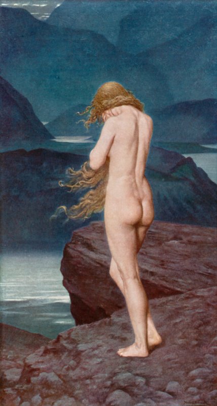 Eva in ballingschap door Herbert Gustave after Schmalz