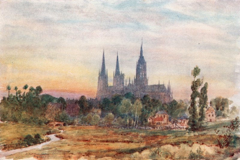 Bayeux vanuit de Weiden door Herbert Menzies Marshall