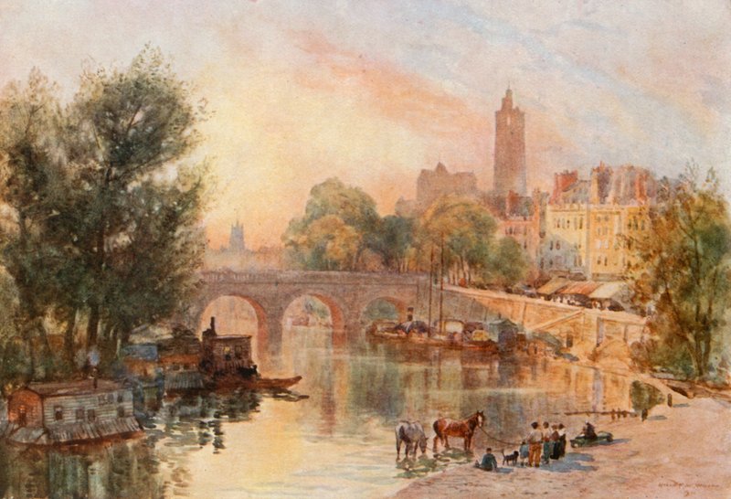 De Pont Marie, Parijs door Herbert Menzies Marshall