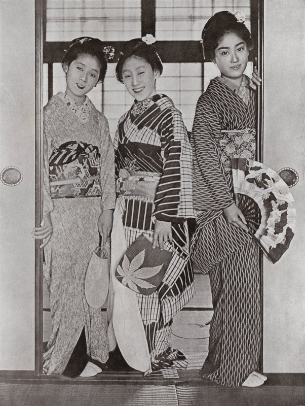 Geisha door Herbert Ponting
