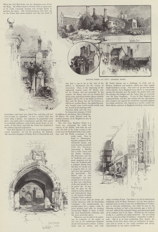 Hoghton Tower door Herbert Railton