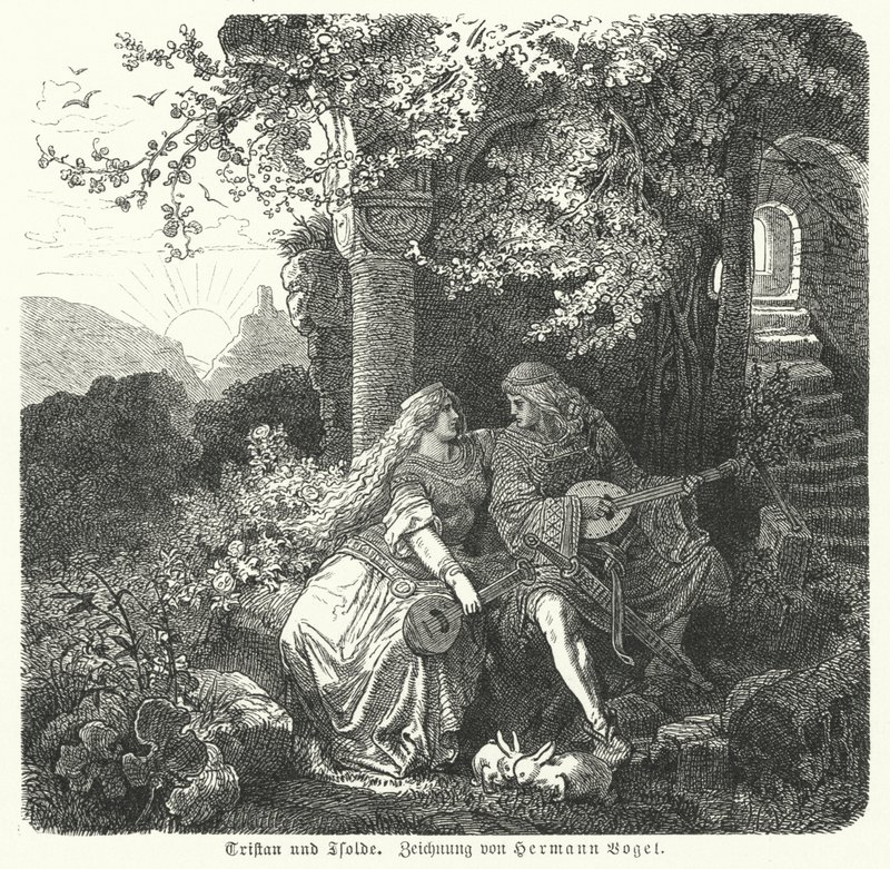 Tristan en Isolde door Hermann Vogel