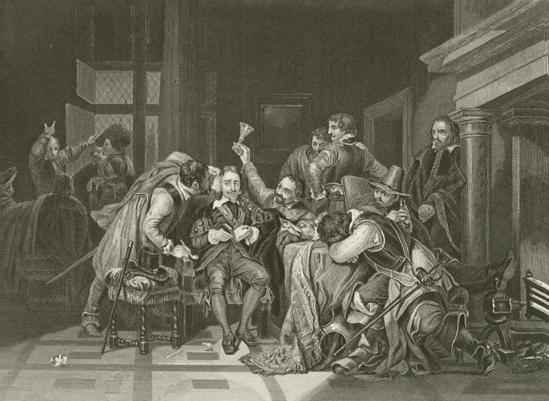 Karel de Eerste in de wachtkamer door Hippolyte Delaroche