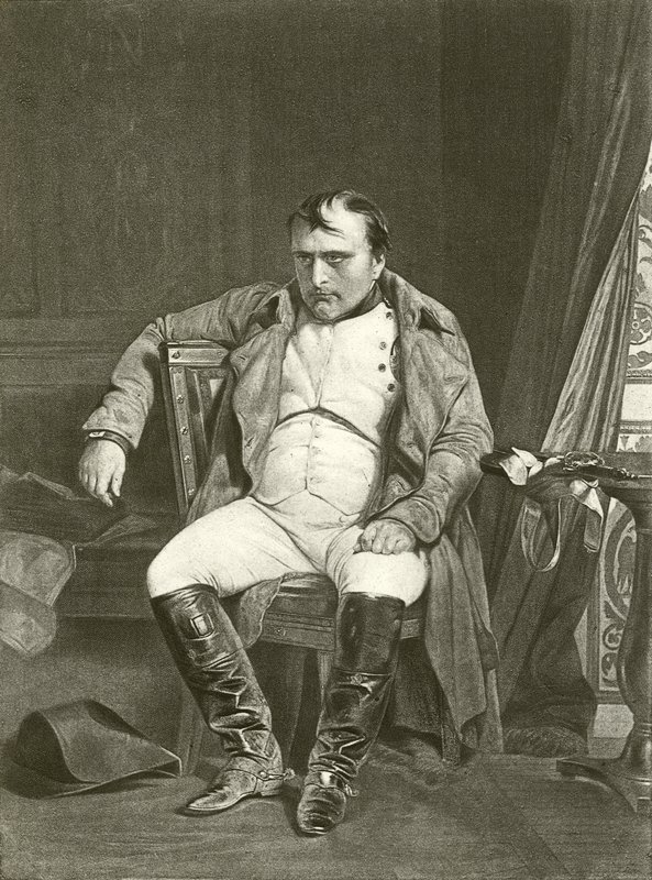 Abdicatie, Napoleon in Fontainebleau door Hippolyte Delaroche
