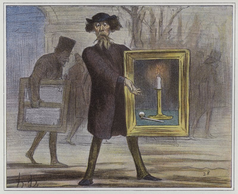 Ze verwierpen dit...de onwetenden! door Honore circle of Daumier