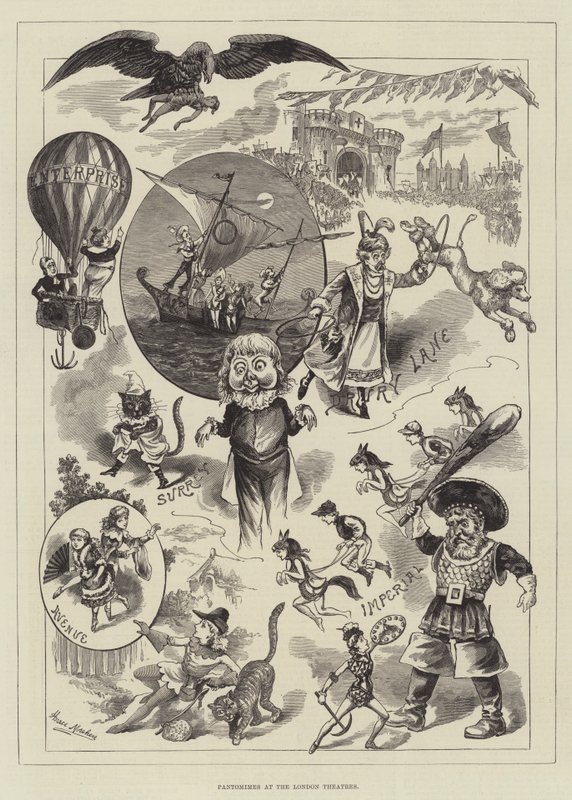 Pantomimes in de Londense Theaters door Horace Morehen