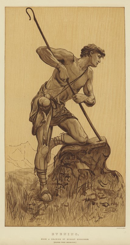 Avond door Hubert von Herkomer