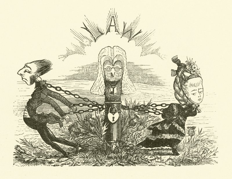 Echtscheiding (gravure) door Hugh Rowley