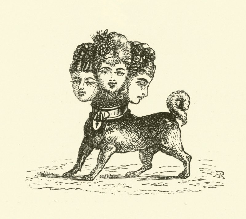 Vrouwelijke Cerberus door Hugh Rowley