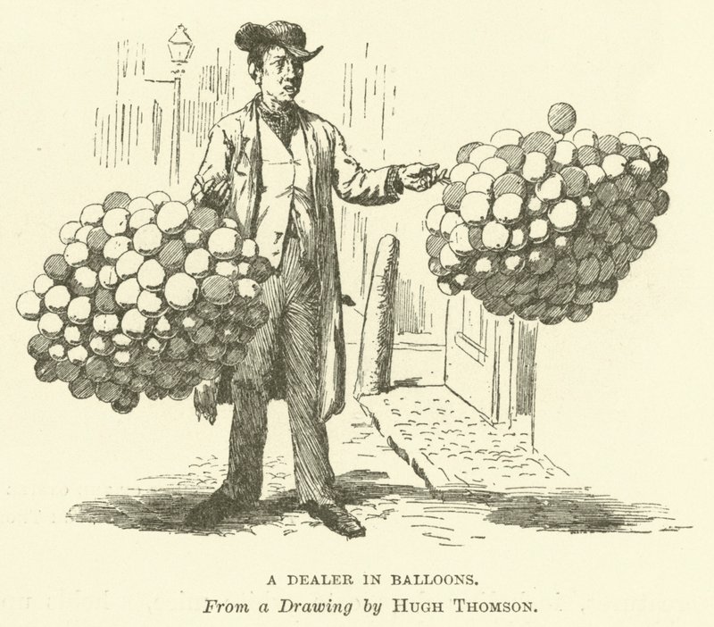 Een Verkoper van Ballonnen door Hugh Thomson